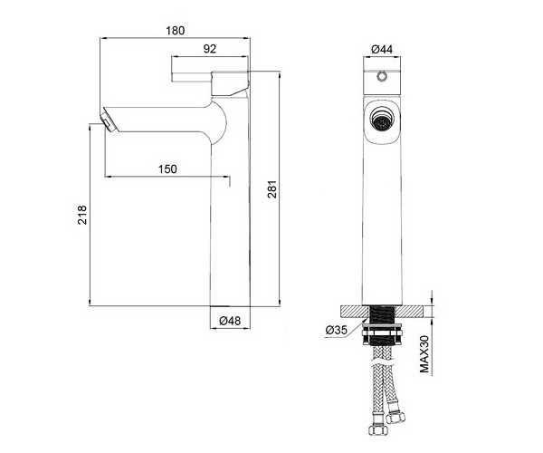 смеситель для раковины WONZON & WOGHAND SOLO